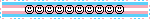 Trans flag with smiley faces