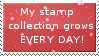 My stamp collection grows every day