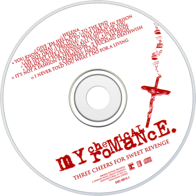 CD of My Chemical Romance's Three Cheers for Sweet Revenge.